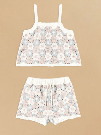 Lili Crochet Top and Short Set by Rylee + Cru - AS Kids
