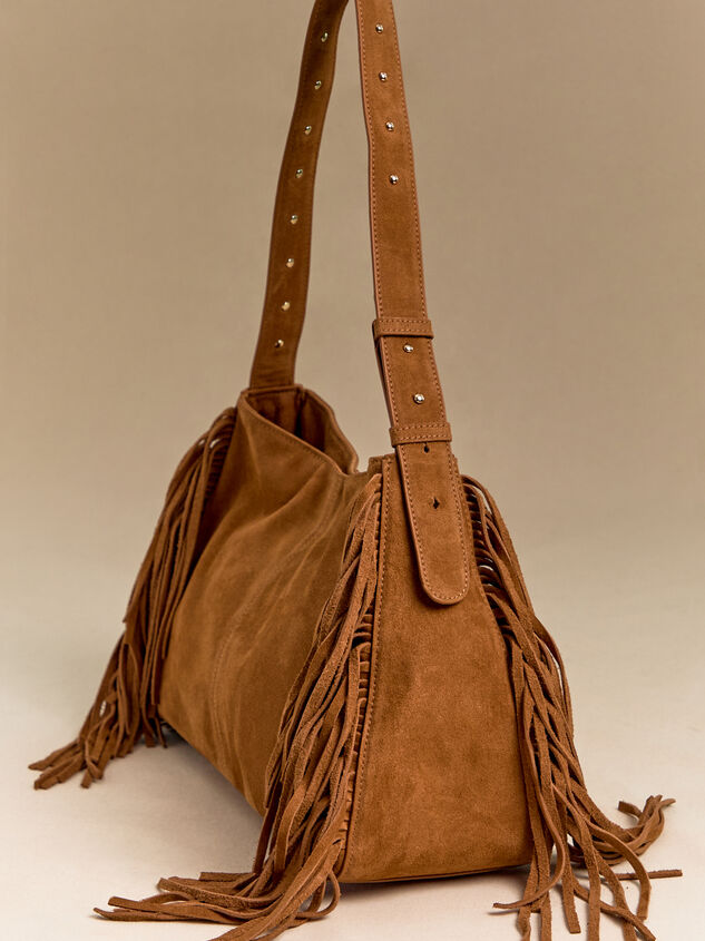 Jo Fringe Suede Shoulder Bag Detail 3 - AS Kids