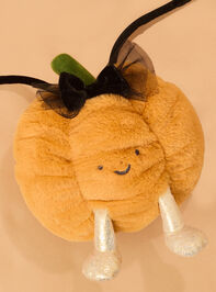 Little Pumpkin Plushie Purse Detail 2 - AS Kids