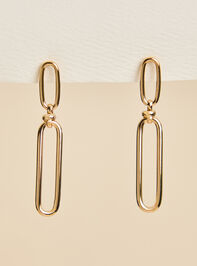 Oval Slim Dangle Earring - AS Kids