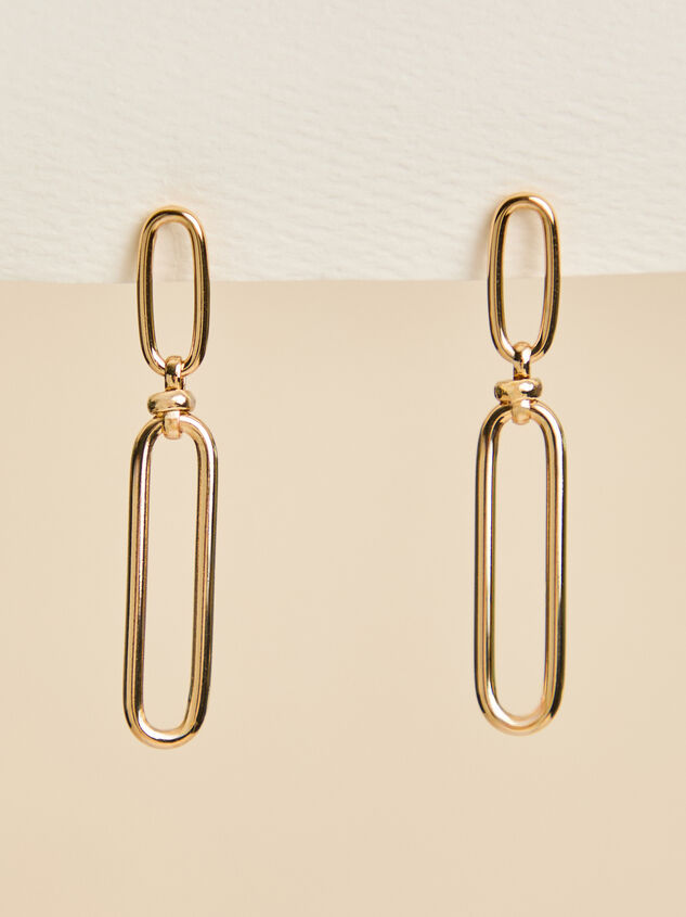 Oval Slim Dangle Earring - AS Kids