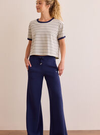 Power Stripe Ringer Boxy Tee Detail 2 - AS Kids