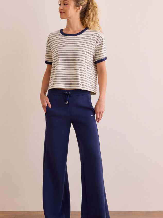 Power Stripe Ringer Boxy Tee Detail 2 - AS Kids