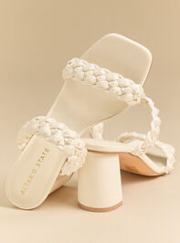 Carla Braided Pearl Heels Detail 4 - ALTAR'D STATE KIDS