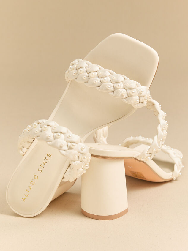 Carla Braided Pearl Heels Detail 4 - ALTAR'D STATE KIDS