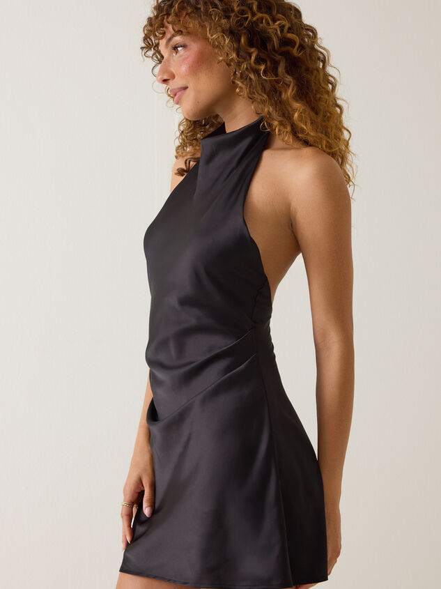 Sunny Satin Mini Dress Detail 4 - AS Kids