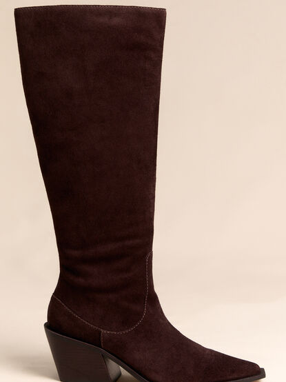 Antony Suede Block Heel Boot - AS Kids