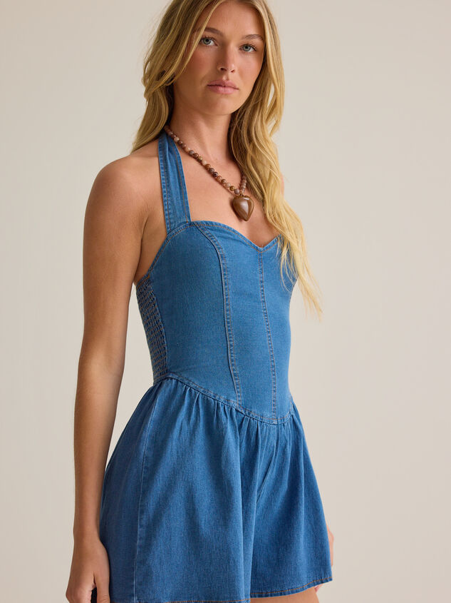 Kinsley Denim Romper Detail 3 - AS Kids