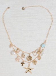2-Layer Seaside Charm Necklace Detail 2 - ALTAR'D STATE KIDS