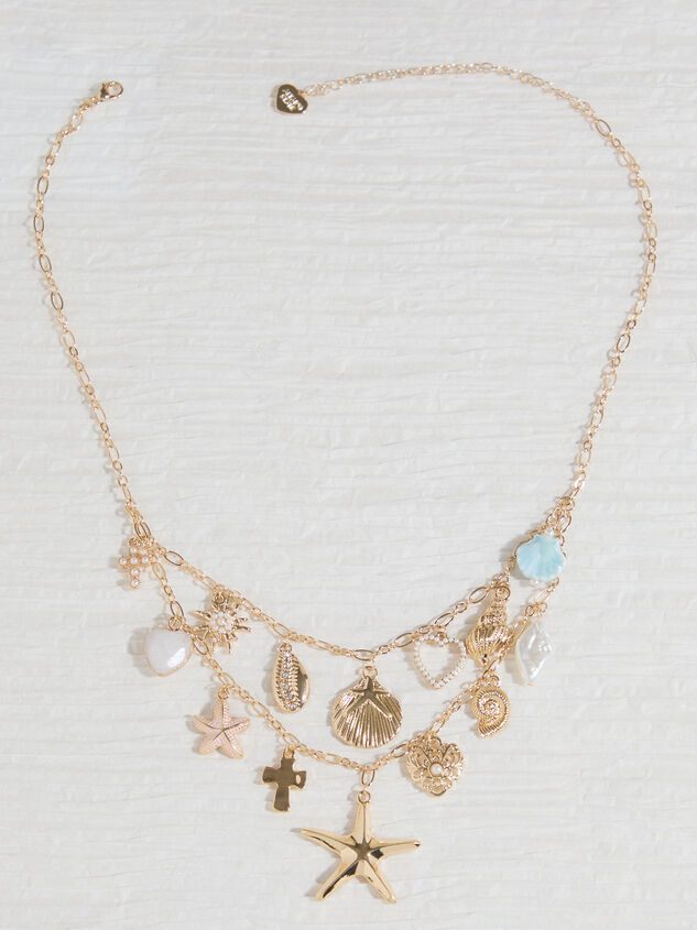 2-Layer Seaside Charm Necklace Detail 2 - ALTAR'D STATE KIDS