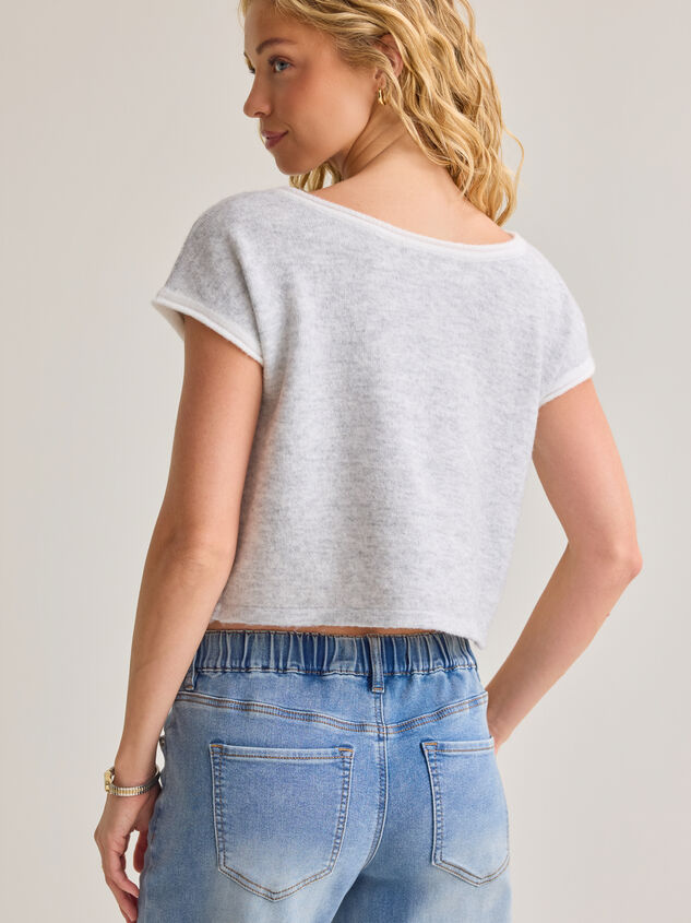 Leya Boatneck Knit Top Detail 6 - AS Kids