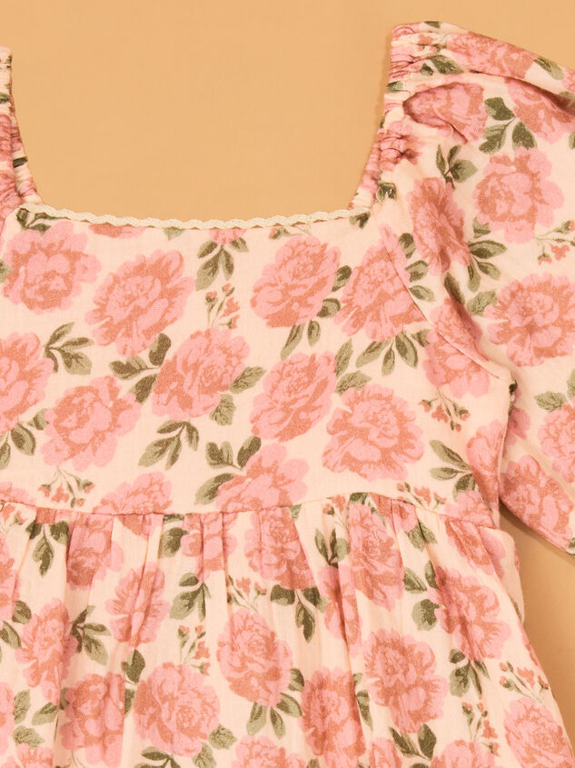 Zainy Floral Midi Toddler Dress Detail 2 - AS Kids