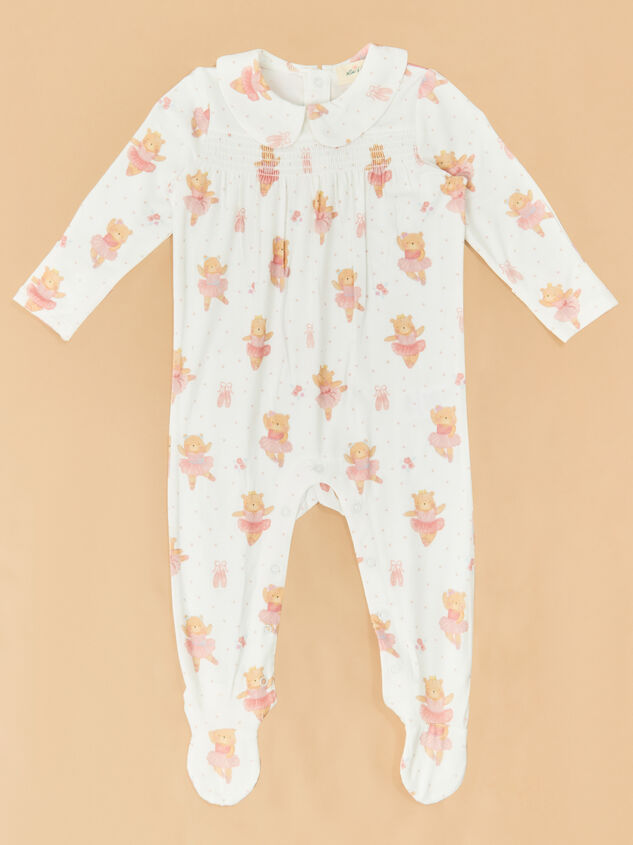 Ballet Bear Smocked Footie - ALTAR'D STATE KIDS