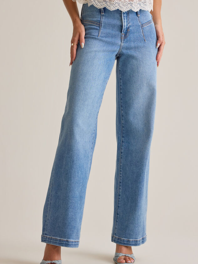 Lennie High Rise Seam Jeans Detail 3 - AS Kids