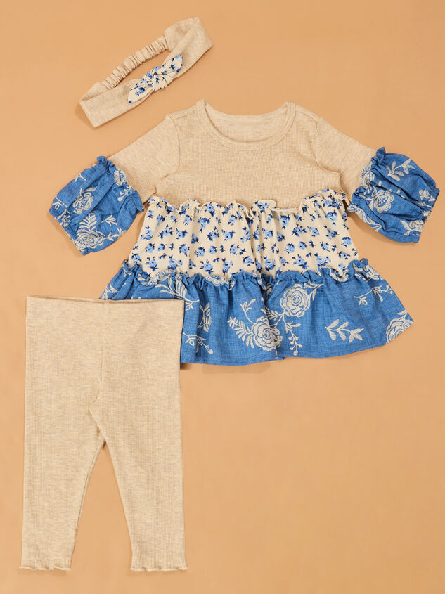 Maya Long Sleeve 3-Piece Baby Set - AS Kids