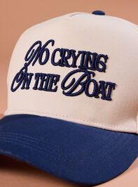 &ldquo;No Crying On The Boat&rdquo; Trucker Hat Detail 2 - ALTAR'D STATE KIDS