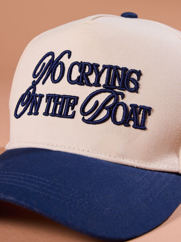 &ldquo;No Crying On The Boat&rdquo; Trucker Hat Detail 2 - ALTAR'D STATE KIDS
