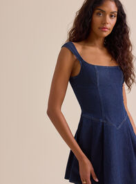 Roe Denim Mini Dress Detail 3 - ALTAR'D STATE KIDS