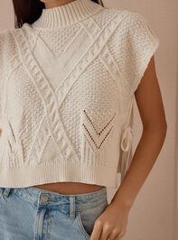 Jess Short Sleeve Sweater Detail 2 - AS Kids