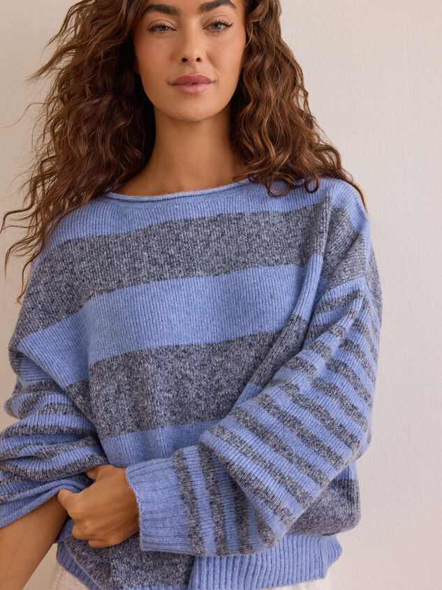 End Zone Striped Sweater - AS Kids
