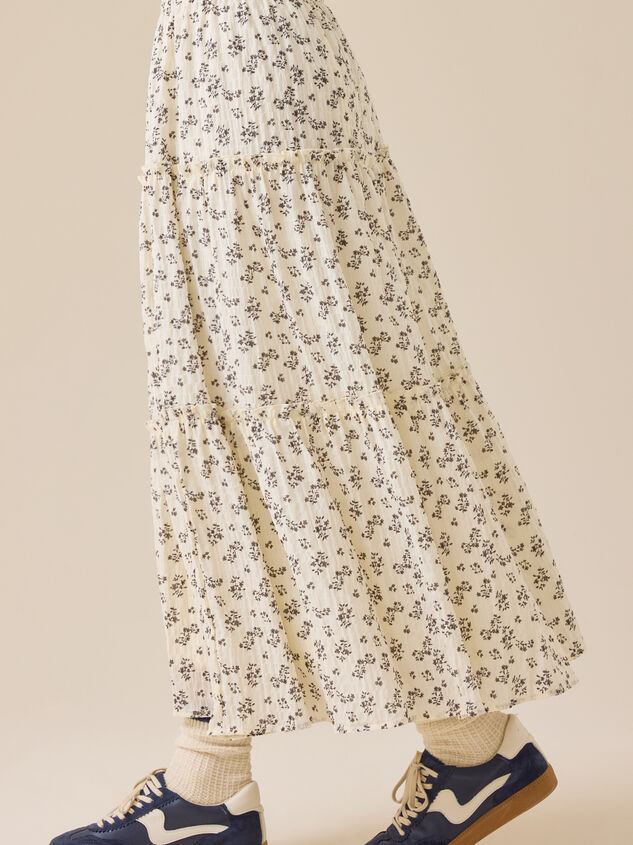 Catelyn Floral Midi Skirt Detail 4 - ALTAR'D STATE KIDS