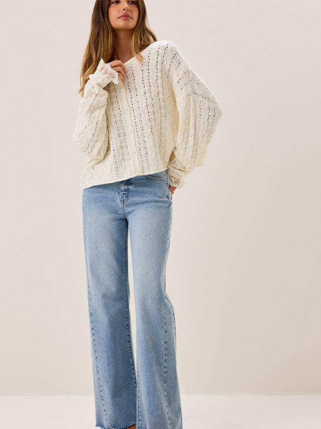 Grayson Pearl Button Cardigan Detail 3 - AS Kids