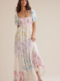 Harlie Floral Maxi Dress Detail 2 - AS Kids
