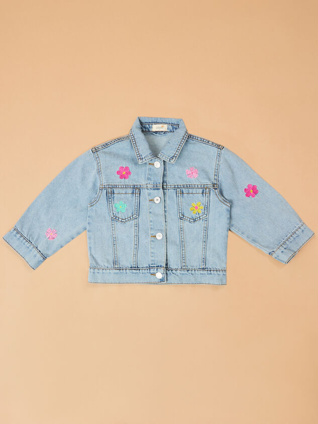 Maya Embroidered Denim Jacket Detail 4 - ALTAR'D STATE KIDS