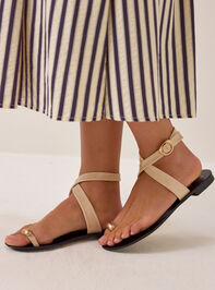 Barcelona Toe Ring Sandal Detail 2 - AS Kids