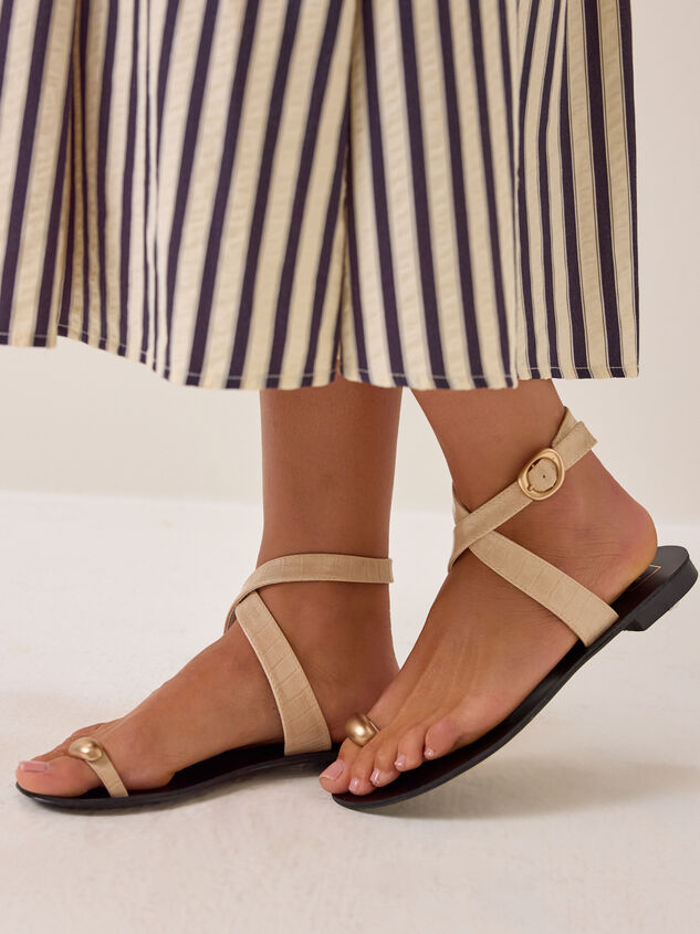Barcelona Toe Ring Sandal Detail 2 - AS Kids