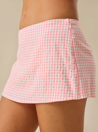 Cierra Gingham Mini Skort Detail 4 - ALTAR'D STATE KIDS
