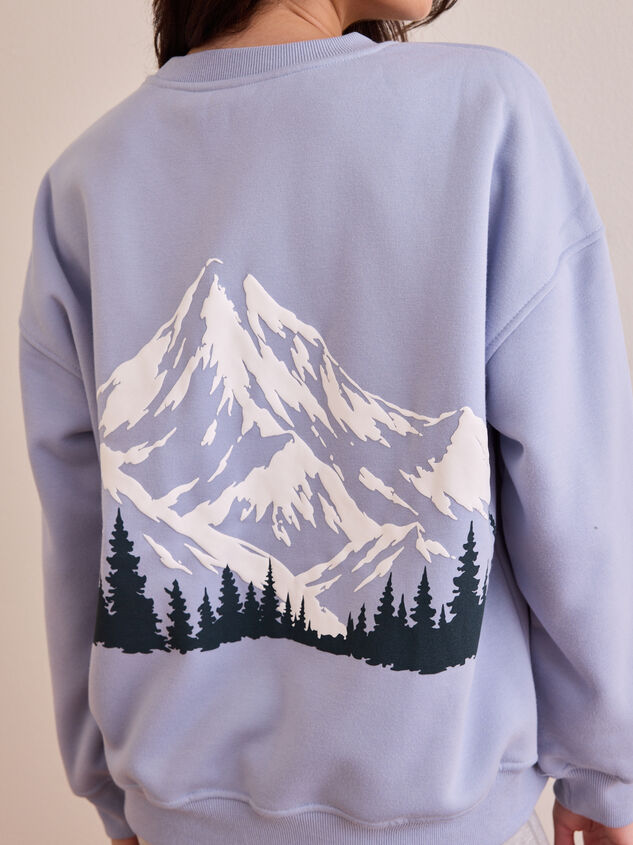 Banff Mountain Crew Neck Detail 5 - AS Kids