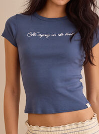 No Crying On The Boat Baby Tee Detail 2 - ALTAR'D STATE KIDS