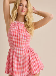 Noa Gingham Romper Detail 3 - AS Kids