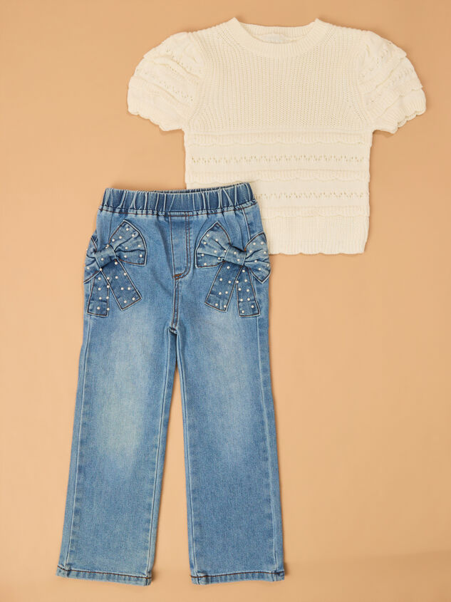 Maisy Crochet Top and Bow Pant - AS Kids