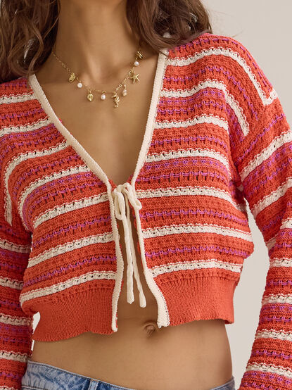 Rienna Striped Tie Front Top - ALTAR'D STATE KIDS