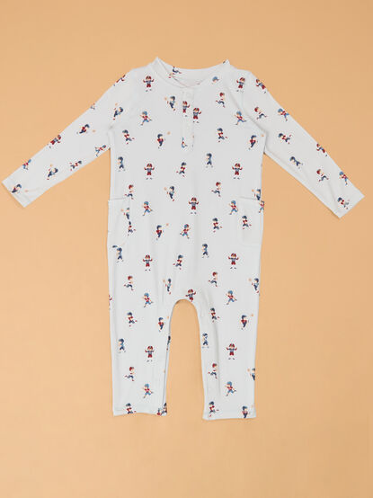 Tiny Footballer Long Sleeve Romper - AS Kids