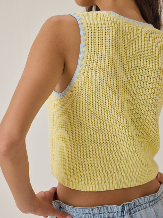 Kelia Contrast Stitch Vest Detail 5 - AS Kids