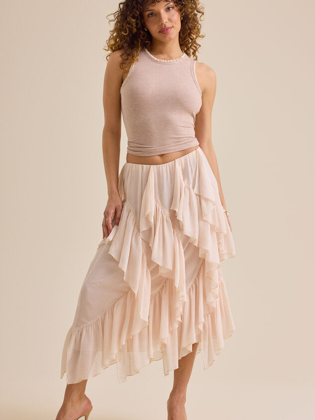 Atlas Ruffle Midi Skirt Detail 2 - ALTAR'D STATE KIDS