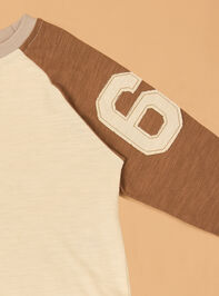 Dirt Never Hurt Raglan Tee Detail 4 - AS Kids