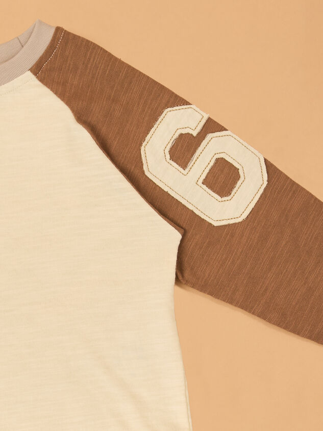 Dirt Never Hurt Raglan Tee Detail 4 - AS Kids