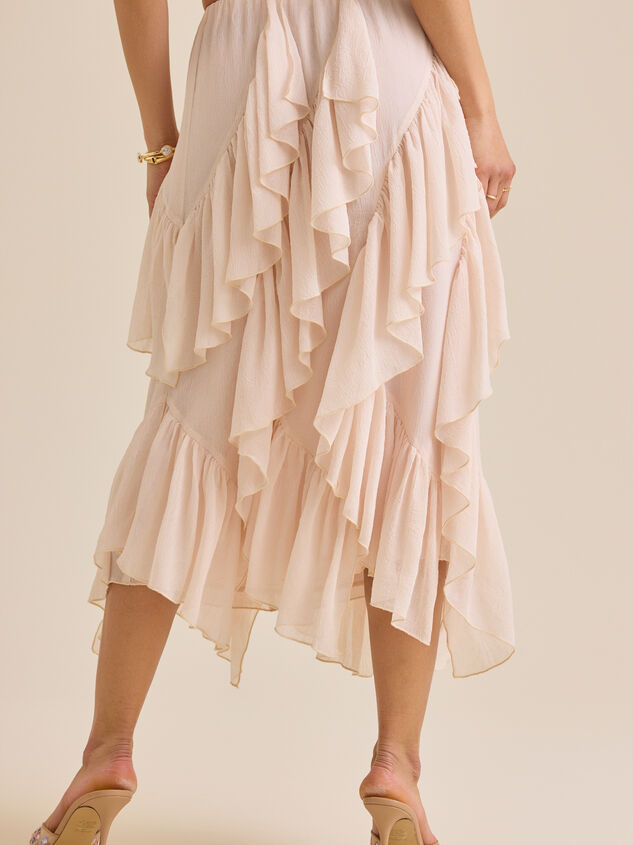 Atlas Ruffle Midi Skirt Detail 6 - ALTAR'D STATE KIDS
