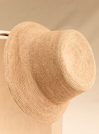 Chloe Raffia Bucket Hat Detail 4 - AS Kids
