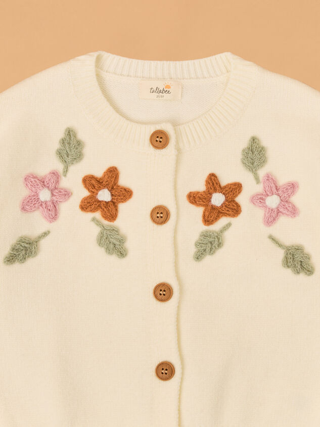 Fiona Floral Cardigan Detail 3 - AS Kids
