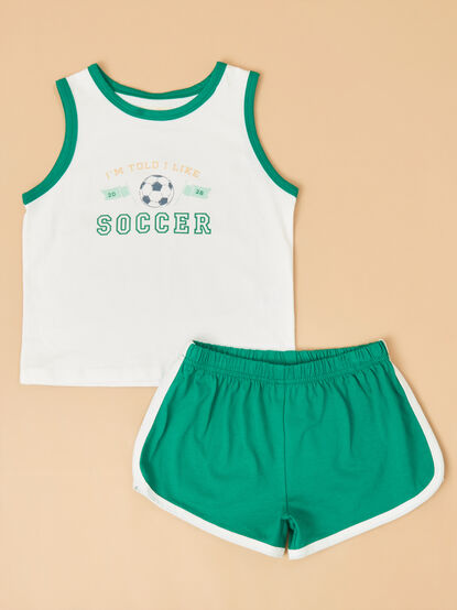 I'm Told I Like Soccer Top and Shorts Set - ALTAR'D STATE KIDS
