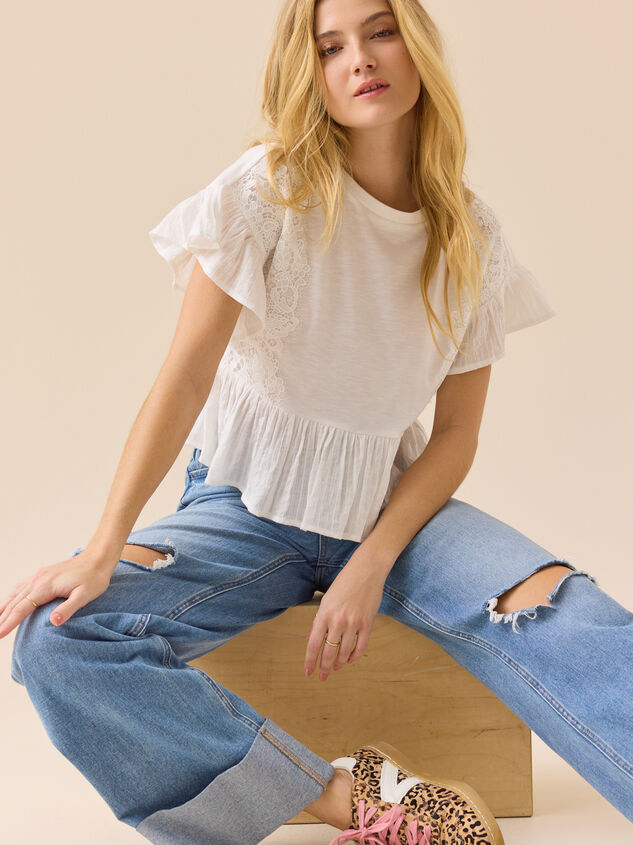 Lina Crochet Babydoll Top - ALTAR'D STATE KIDS