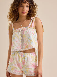 Alexandra Floral Lace Trim Shorts Detail 2 - ALTAR'D STATE KIDS