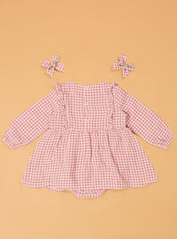 Daphne Duck Gingham Bubble With Bows Detail 5 - AS Kids