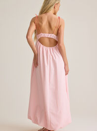 Lucy Striped Maxi Dress Detail 6 - AS Kids