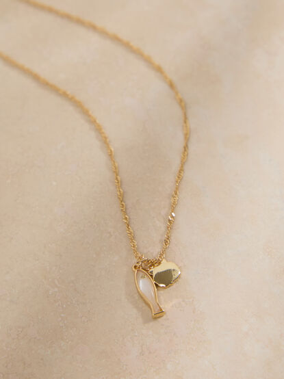 Salty Pearl Fish Cluster Necklace - ALTAR'D STATE KIDS